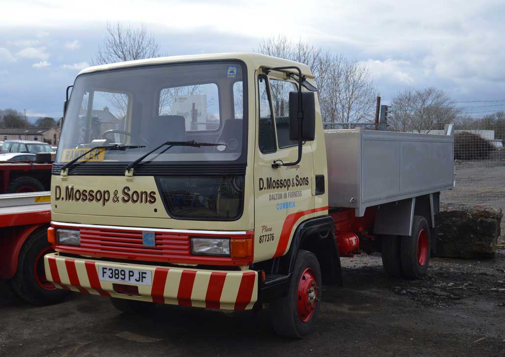 In the early 1980s, Leyland poured considerable investment into the truck range.  The Ogle-designed T45 cab was the new face of this range, from the RoadTrain at the heaviest end, through to the slightly smaller Cruiser and Constructor, and their 7.5 tonne little brother, the Leyland Roadrunner as seen here.  This vehicle shows an example of direct vision - see our newsletter 1 of 2021.  This preserved example is seen at Brough on the occasion of the commercial vehicle rally held there (in normal times) around Easter.  Upon the DAF takeover this nearside kerb window was deleted and the truck renamed Leyland DAF 45, and with a few significant redesigns it remains in production today as the DAF LF City.  A vehicle from 1989 such as this needs to comply with the Tyre Age requirements until 2029, at which point if its use remains 'non commercial' it would ordinarily become exempt; however because the DAF vehicle is still in production, the advice of DVSA would need to be sought over whether the roadrunner is considered 'no longer in production' or not, given that this is an essential element of the VHI definition - photo Copyright Peter Steel on Flickr with thanks.